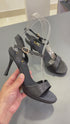 Women Glittery Open Toe Stiletto